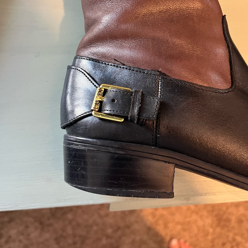 Lauren Ralph Lauren Genuine Leather Tall Riding Boots - Picture 7 of 8